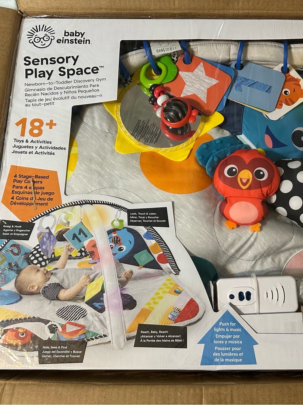 Baby Einstein Sensory Play Space Gym - Newborn to Toddler Activity Toys